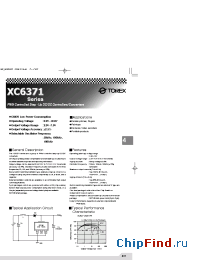 Datasheet XC6371BXX0PL manufacturer Torex