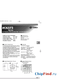 Datasheet XC6373C35OPRL manufacturer Torex