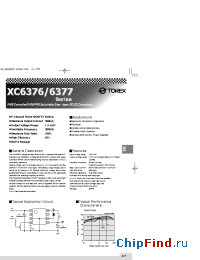 Datasheet XC6376BXX3SL manufacturer Torex