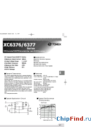 Datasheet XC6376CXX3SL manufacturer Torex