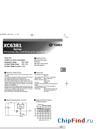 Datasheet XC6381 manufacturer Torex
