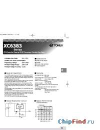 Datasheet XC6383 manufacturer Torex