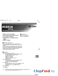 Datasheet XC651A manufacturer Torex