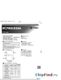 Datasheet XC74UL02AA manufacturer Torex