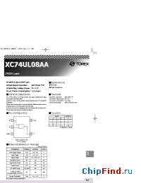 Datasheet XC74UL08AA manufacturer Torex