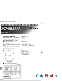 Datasheet XC74UL14AA manufacturer Torex