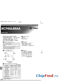 Datasheet XC74UL86AA manufacturer Torex