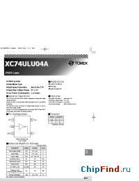 Datasheet XC74ULU04AM manufacturer Torex