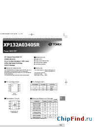 Datasheet XP132A0340SR manufacturer Torex
