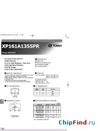 Datasheet XP161A1355PR manufacturer Torex