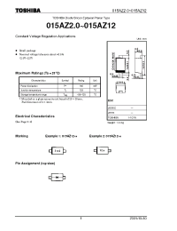 Datasheet 015AZ3.0-X manufacturer Toshiba