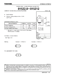 Datasheet 015Z5.1 manufacturer Toshiba