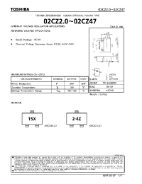 Datasheet 02CZ2.0 manufacturer Toshiba