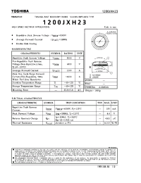 Datasheet 1200JXH23 manufacturer Toshiba