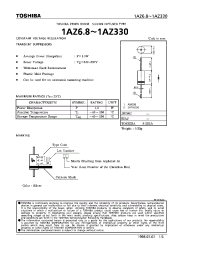 Datasheet 1AZ9.1 производства Toshiba