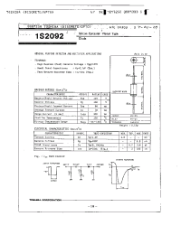 Datasheet 1S2092 manufacturer Toshiba