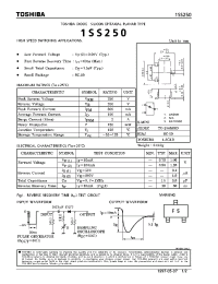 Datasheet 1SS250 manufacturer Toshiba