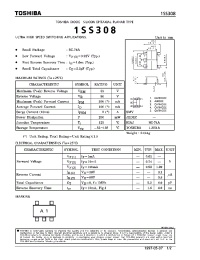 Datasheet 1SS308 manufacturer Toshiba