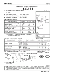 Datasheet 1SS352 manufacturer Toshiba