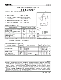 Datasheet 1SS360F manufacturer Toshiba