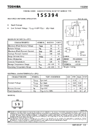 Datasheet 1SS394 manufacturer Toshiba
