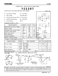 Datasheet 1SS397 manufacturer Toshiba