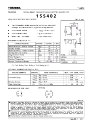 Datasheet 1SS402 manufacturer Toshiba