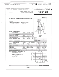 Datasheet 1SV123 manufacturer Toshiba