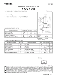 Datasheet 1SV128 производства Toshiba