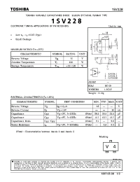 Datasheet 1SV228 производства Toshiba