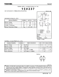 Datasheet 1SV237 manufacturer Toshiba