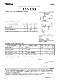 Datasheet 1SV252 производства Toshiba