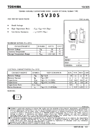 Datasheet 1SV305 manufacturer Toshiba