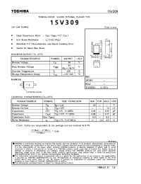 Datasheet 1SV309 manufacturer Toshiba
