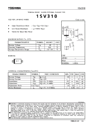 Datasheet 1SV310 производства Toshiba