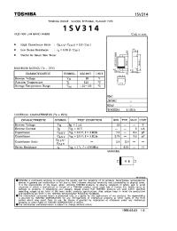 Datasheet 1SV314 производства Toshiba
