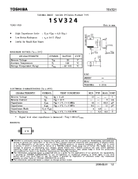 Datasheet 1SV324 производства Toshiba