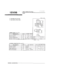 Datasheet 1SV99 производства Toshiba