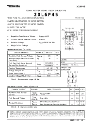 Datasheet 20L6P45 manufacturer Toshiba