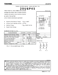 Datasheet 20U6P45 manufacturer Toshiba