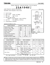 Datasheet 2SA1048L manufacturer Toshiba