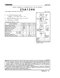 Datasheet 2SA1244 производства Toshiba