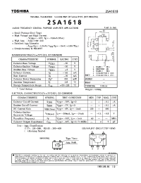 Datasheet 2SA1618 manufacturer Toshiba