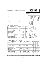 Datasheet 2SC1569 manufacturer Toshiba