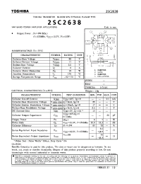 Datasheet 2SC2638 manufacturer Toshiba