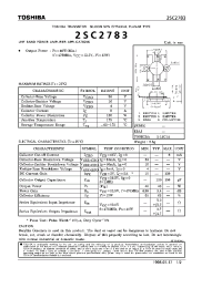 Datasheet 2SC2783 manufacturer Toshiba