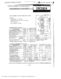 Datasheet 2SC2824 manufacturer Toshiba