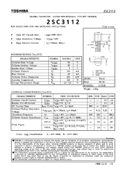 Datasheet 2SC3112 manufacturer Toshiba