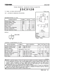 Datasheet 2SC3120 manufacturer Toshiba