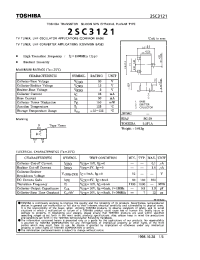 Datasheet 2SC3121 manufacturer Toshiba